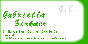 gabriella birkner business card